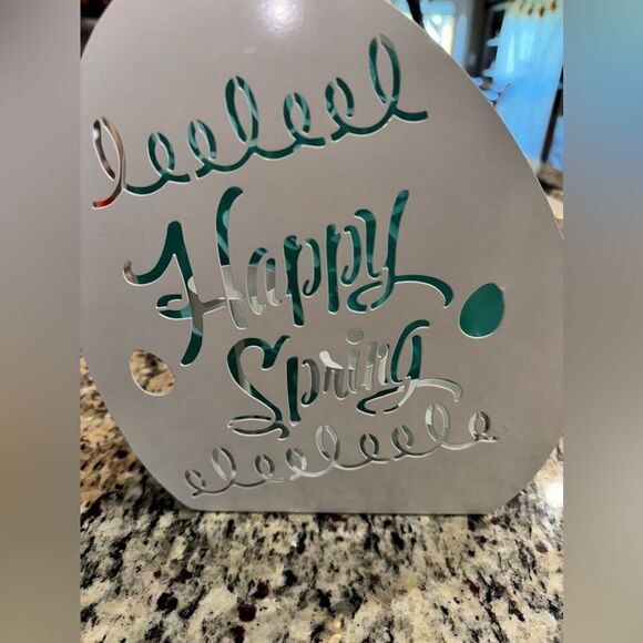 YANKEE CANDLE HOLDER "SPRING IS HERE" - Picture 2 of 4